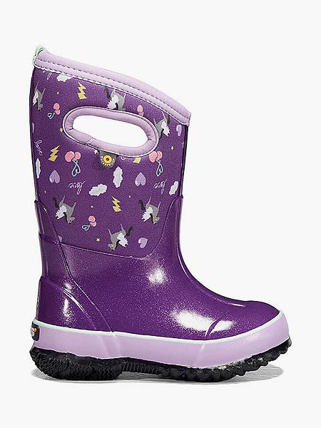 BOGS Boots Deutschland - Classic Pegasus Winterstiefel Kinder Lila Multi DE31876